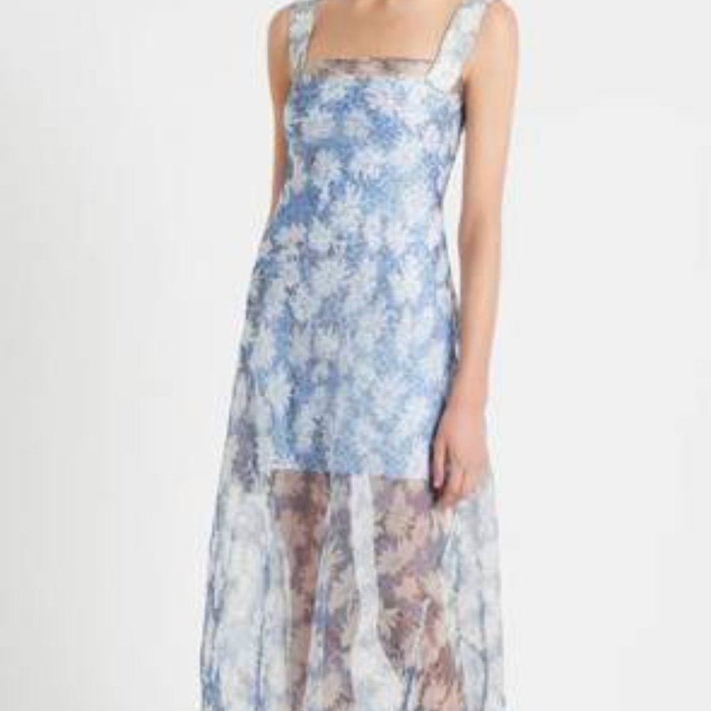 ISO SIR The Label Women's Anais Floral Silk Organza Dress - Picture 2 of 16